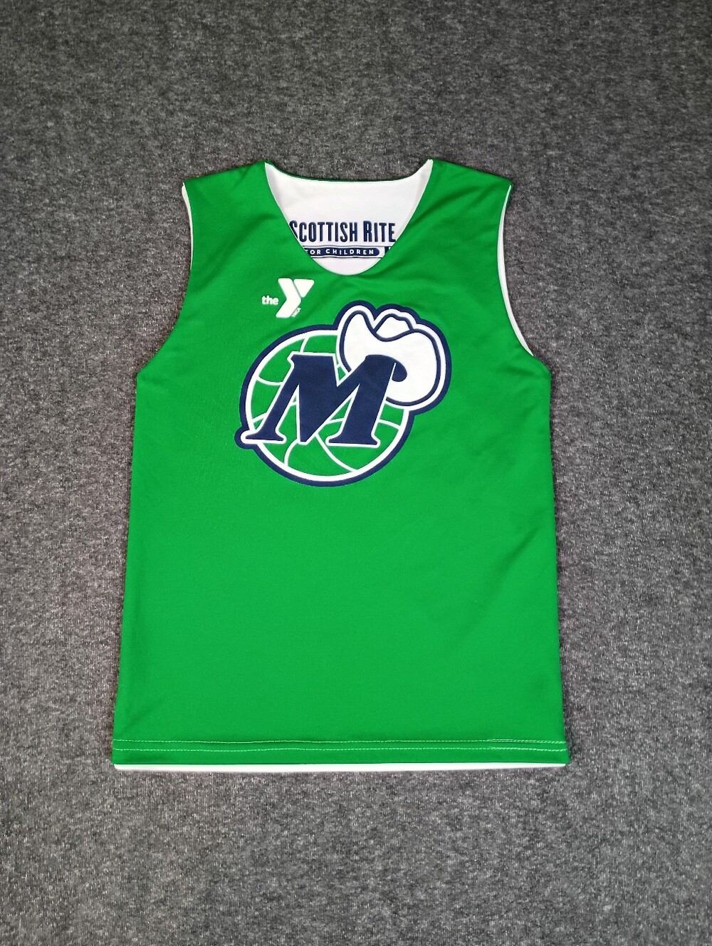 Nike Dallas Mavericks Academy Reversible Basketball Jersey Youth L Green White32